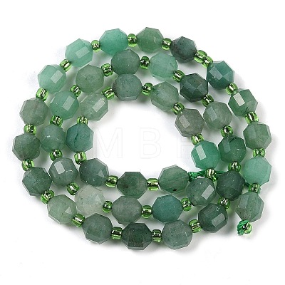 Natural Green Aventurine Beads Strands G-O201B-104E-1