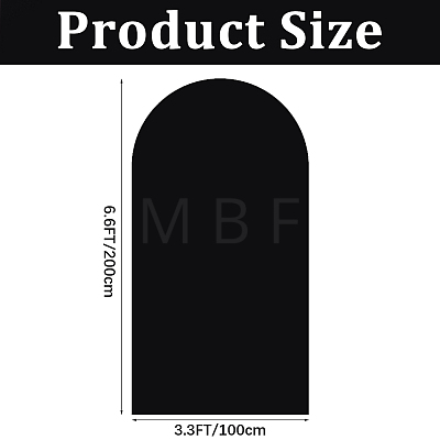 1Pc Polyester & Spandex Wedding Arch Cover Cloth DIY-CN0004-09B-04-1