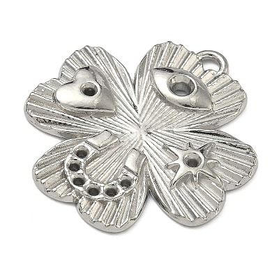 304 Stainless Steel Pendants STAS-P446-12P-1