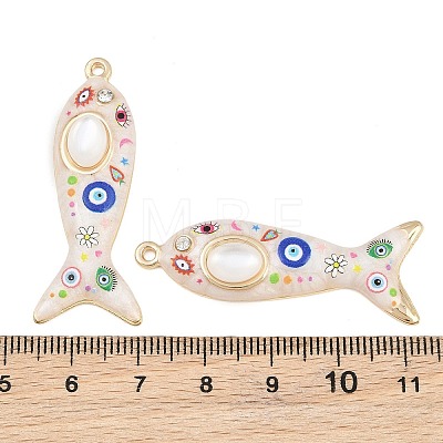 Printed Alloy Enamel Pendants RB-CBAA915-02G-02-1