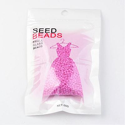 12/0 1.5~2mm Baking Paint Glass Seed Beads Loose Spacer Beads X-SEED-S001-K2-1