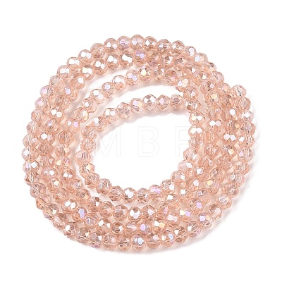 Electroplate Glass Beads Strands EGLA-A044-T1mm-B21-1