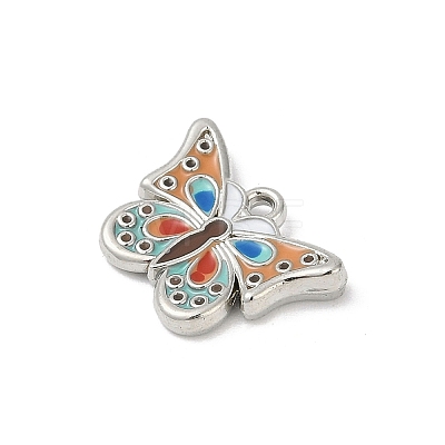 Alloy Enamel Pendants PALLOY-R151-29P-1