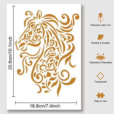 PET Hollow Out Drawing Painting Stencils DIY-WH0421-0029-1