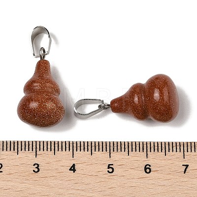 Synthetic Goldstone Pendants G-B127-03P-09-1