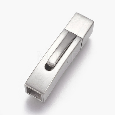 304 Stainless Steel Bayonet Clasps STAS-A035F-5MP-1