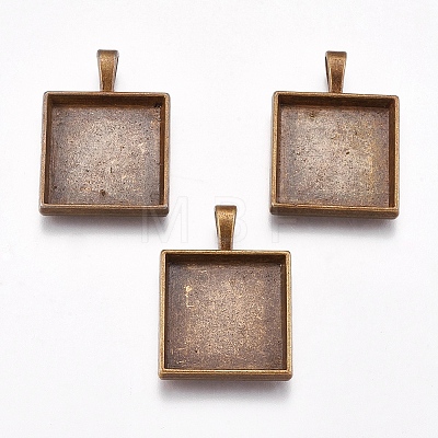 Tibetan Style Pendant Cabochon Settings LS-TIBEP-A123359-AB-FF-1