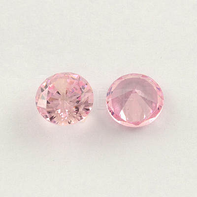 Diamond Shaped Cubic Zirconia Pointed Back Cabochons ZIRC-R004-5mm-03-1