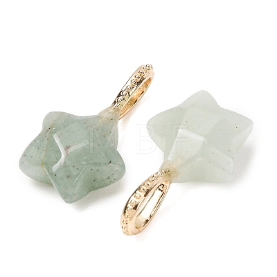 Natural Green Aventurine Pendants GG-CBAE2A3-02G-01-1