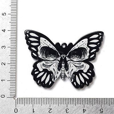 Halloween Theme Opaque Acrylic Pendants SACR-Z005-05D-1