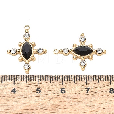 Natural Black Onyx(Dyed & Heated) Faceted Horse Eye Pendants GG-CBA50CD-08G-02-1