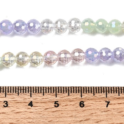 Electroplate Glass Beads Strands EGLA-D300-06-6mm-18-1