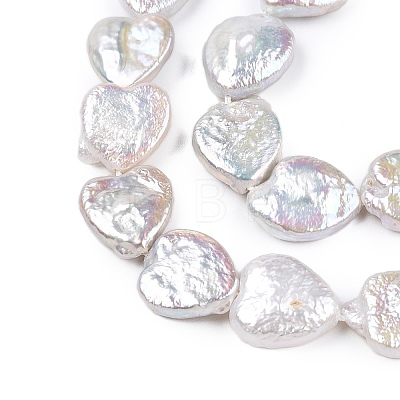 Natural Nucleated Baroque Keshi Pearl Beads Strands PEAR-S022-A-1