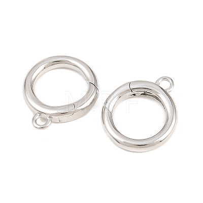 Brass Spring Gate Rings KK-P353-16P-1