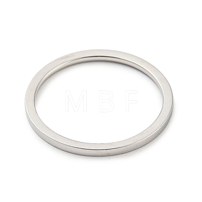 304 Stainless Steel Simple Plain Band Finger Ring for Women Men RJEW-F152-05P-F-1