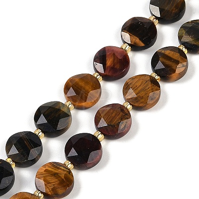 Natural Tiger Eye Beads Strands G-C116-A31-01-1