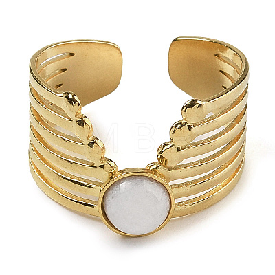 Natural White Jade Finger Rings RJEW-U027-02G-05-1