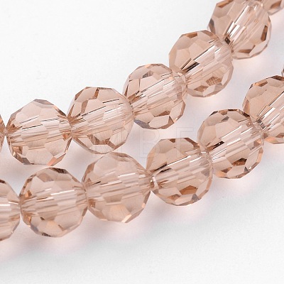 Transparent Glass Bead Strands X-GLAA-G013-8mm-90-1