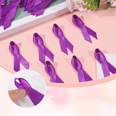 100Pcs Awareness Ribbon Nylon Lapel Pin Backs for Backpack Clothes JEWB-GL0001-03B-1