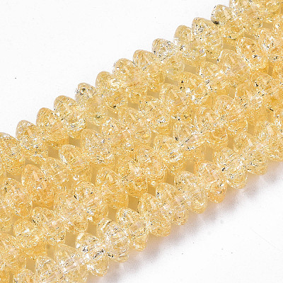 Crackle Glass Beads GLAA-S192-004G-1