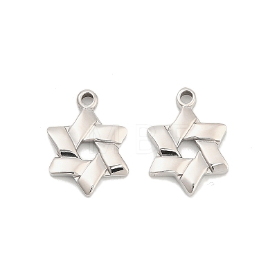 304 Stainless Steel Pendants STAS-D384-10P-1