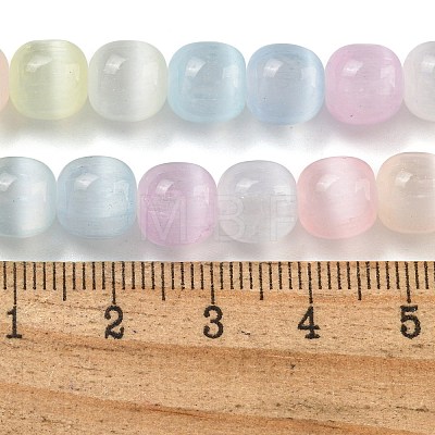 Macaron Color Natural Selenite Beads Strands G-B103-A01-01-1