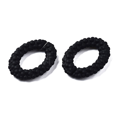 Spray Painted CCB Plastic Linking Rings CCB-Q091-011A-1