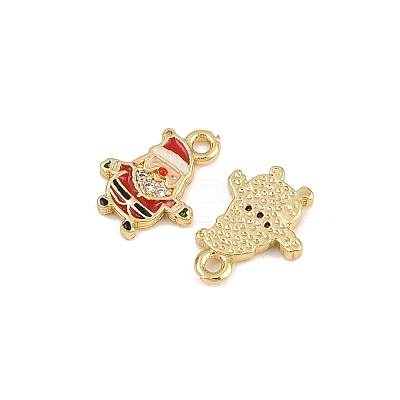 Brass Micro Pave Cubic Zirconia Charms LS-KK-Z129-01G-05-1