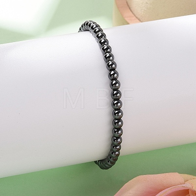 Synthetic Hematite Stretch Bracelets BJEW-P0131-011-1