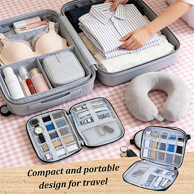 1Pc Potatble Nylon Jewelry Organizer Zipper Bags AJEW-MA0001-64A-1