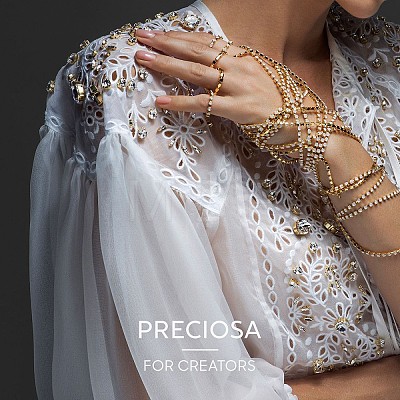 Preciosa® MAXIMA Crystal Round Stones LS-Y-PRC-RBSS45-40010-1