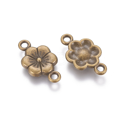 Tibetan Style Alloy Flower Links Connectors MLF5093Y-NF-1