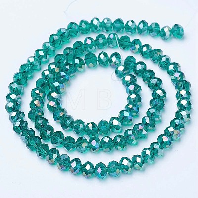 Electroplate Glass Beads Strands EGLA-A034-T1mm-B04-1