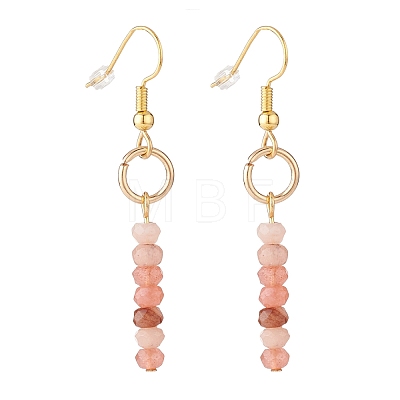 Dyed Natural Malaysia Jade Beads Dangle Earrings EJEW-JE04709-05-1