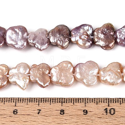 Natural Baroque Keshi Pearl Beads Strands PEAR-N020-P41-02B-1