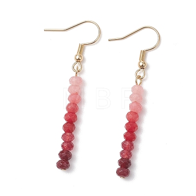 Dyed Natural Malaysia Jade Dangle Earrings EJEW-JE06874-1