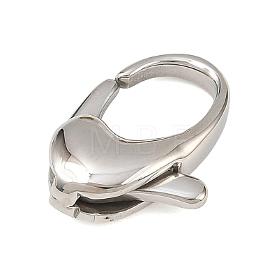 316 Stainless Steel Lobster Claw Clasps STAS-C154-02A-P-1