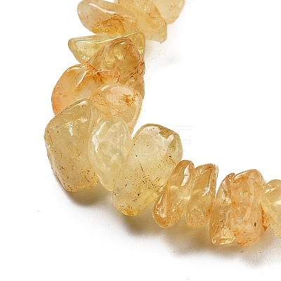 Natural Citrine Beads Strands G-O049-B-29A-1