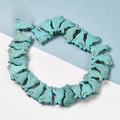 Synthetic Turquoise Beads Strands G-P507-07A-1