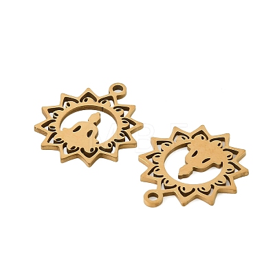 201 Stainless Steel Pendants STAS-Z195-02G-01-1