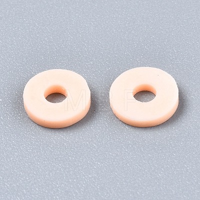 Handmade Polymer Clay Beads Strands CLAY-R089-6mm-T02B-52-1