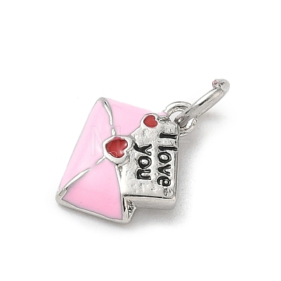 Brass Enamel Charms KK-A273-08P-02-1