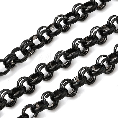 304 Stainless Steel Ring Link Chains CHS-K024-10EB-1