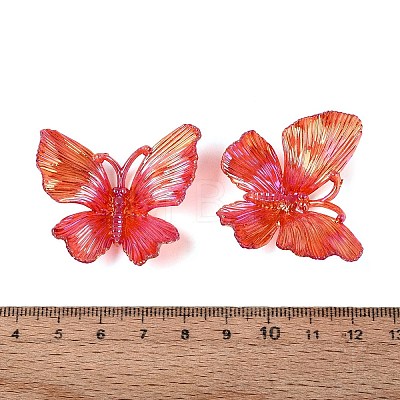 Transparent Plastic Pendants KY-N025-44H-1