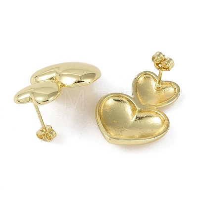Brass Stud Earrings for Women EJEW-O013-01G-1