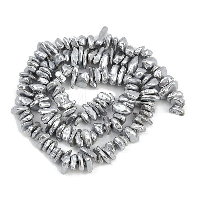 Electroplated Shell Pearl Beads Strands BSHE-H113-01B-1