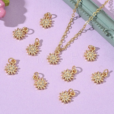 SHEGRACE Brass Micro Pave Cubic Zirconia Pendants XGRQ3D261-459G-1