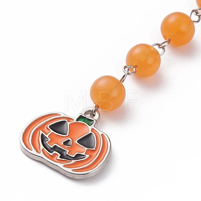 Tibetan Style Alloy Bookmarks for Halloween's Day AJEW-JK00163-1