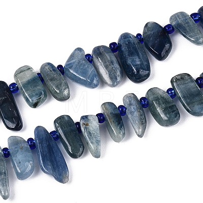 Natural Kyanite/Cyanite/Disthene Beads Strands G-Z091-A22-1