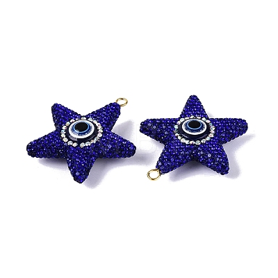 Handmade Polymer Clay & Rhinestone & Resin Big Pendants FIND-Q123-02D-1